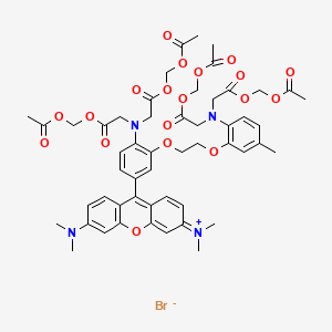 Chemical structure of Rhod-2 AM