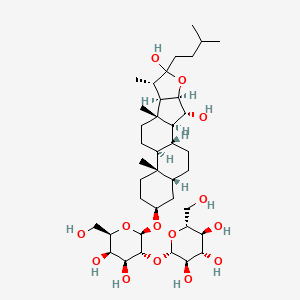 Chemical structure of Anemarrhenasaponin I