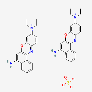 Chemical structure of Nile Blue A sulfate (Nile blue sulfate)