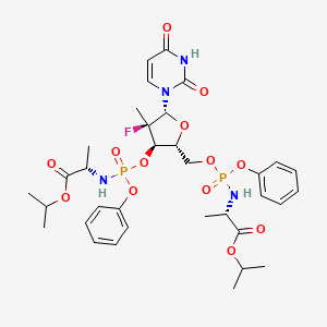 Chemical structure of Sofosbuvir impurity F