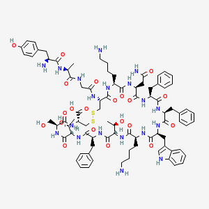 Chemical structure of Tyr-Somatostatin-14