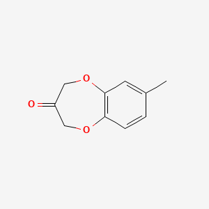 Chemical structure of Methyl benzodioxepinone
