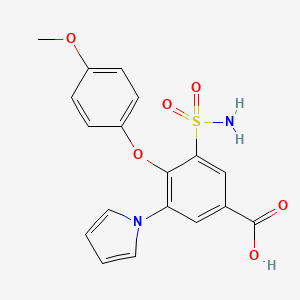 Chemical structure of H100