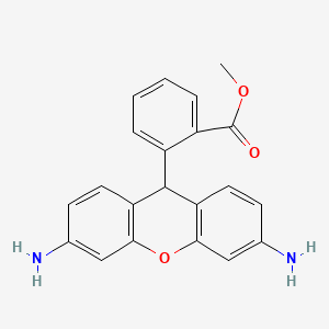 Chemical structure of Dihydrorhodamine 123