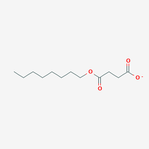 Chemical structure of Monooctyl succinate
