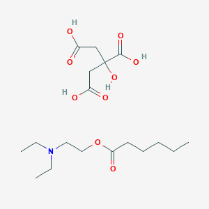 Chemical structure of Diethyl aminoethyl hexanoate citrate (DA-6 citrate)