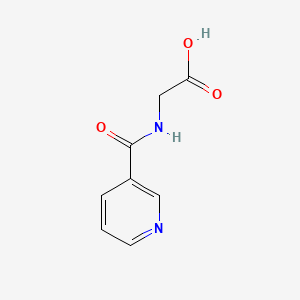 Chemical structure of Nicotinuric acid