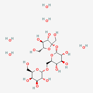 Chemical structure of Raffinose, pentahydrate