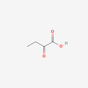 Chemical structure of 2-Oxobutanoic acid