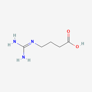 Chemical structure of 4-Guanidinobutanoic acid