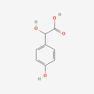 Chemical structure of p-Hydroxymandelic acid