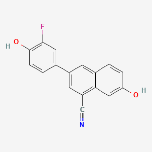 Chemical structure of ERB-196 (WAY-202196)