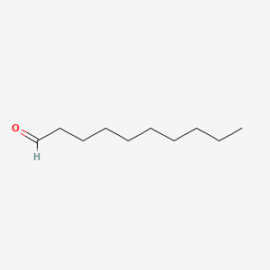 Chemical structure of Decanal