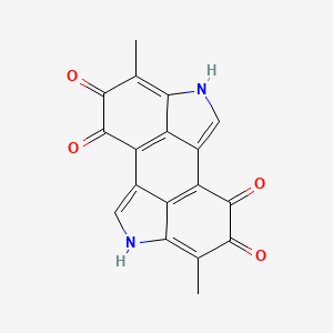 Chemical structure of Melanin