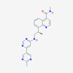 Chemical structure of None-deuterium-VX-984