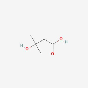 Chemical structure of 3-Hydroxyisovaleric acid