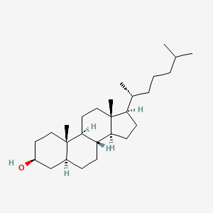 Chemical structure of Cholestanol