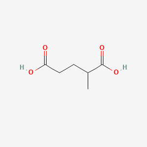 Chemical structure of 2-Methylglutaric Acid