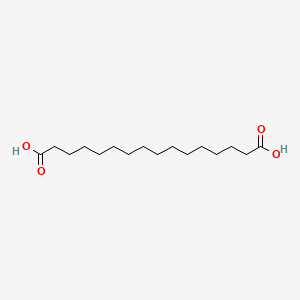 Chemical structure of Hexadecanedioic acid