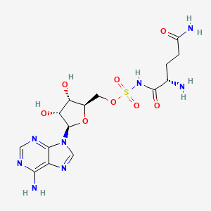 Chemical structure of Gln-AMS