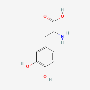 Chemical structure of DL-Dopa