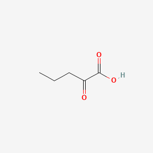 Chemical structure of 2-Oxovaleric acid