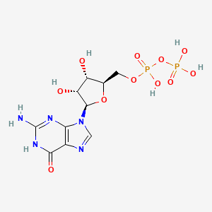 Chemical structure of Guanosine Diphosphate