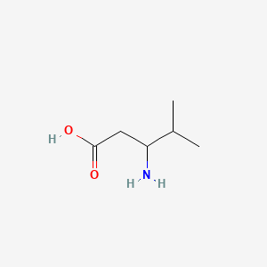 Chemical structure of Beta-Leucine
