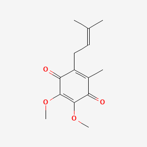 Chemical structure of Coenzyme Q1