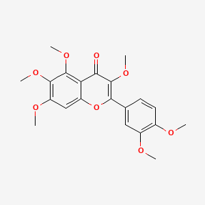 Chemical structure of Hexamethylquercetagetin