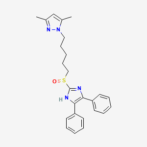 Chemical structure of RP 73163 Racemate