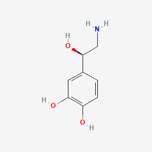Chemical structure of Norepinephrine