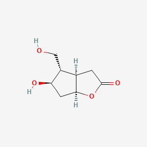 Chemical structure of (-)-Corey lactone diol