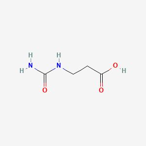 Chemical structure of Ureidopropionic acid