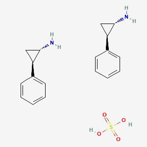 Chemical structure of Tranylcypromine hemisulfate (dl-Tranylcypromine hemisulfate)