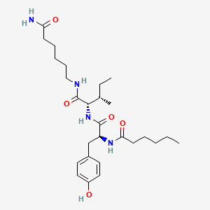 Chemical structure of Dihexa (PNB-0408)