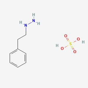 Chemical structure of Phenelzine sulfate