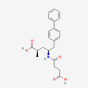 Chemical structure of Sacubitrilat