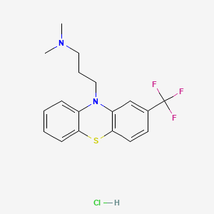 Chemical structure of Triflupromazine hydrochloride
