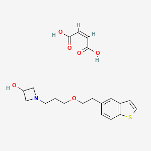 Chemical structure of T-817 maleate
