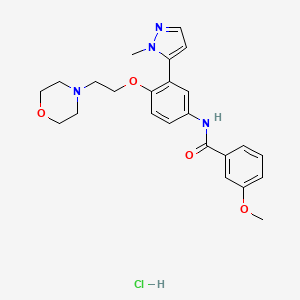 Chemical structure of Temanogrel (APD791)