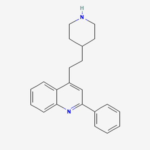 Chemical structure of Pipequaline (PK-8165)