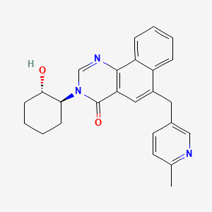 Chemical structure of MK-7622 (M1 receptor modulator)