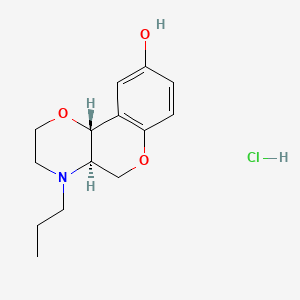Chemical structure of (+)-PD 128907 hydrochloride