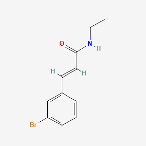 Chemical structure of Cinromide (trans-3-Bromo-N-ethylcinnamamide)