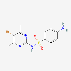 Chemical structure of Sulfabrom (N 3517)