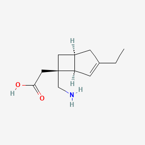Chemical structure of Mirogabalin