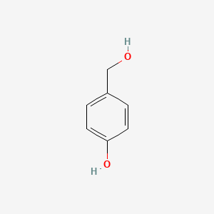 Chemical structure of 4-Hydroxybenzyl alcohol