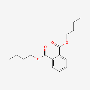 Chemical structure of Dibutyl phthalate