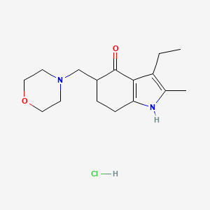 Chemical structure of Molindone hydrochloride (EN-1733A)